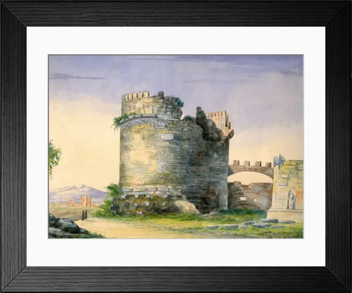 Framed Print : Tomb of Caecilia Metella, Rome, Italy Framed Print : Tomb of Caecilia Metella, Rome, Italy