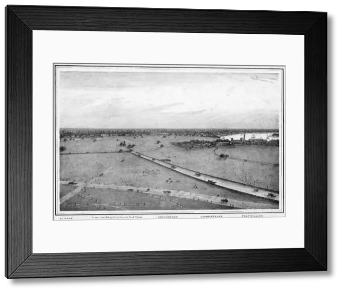 Framed Print : Panorama of Calcutta, India, c1840s. Artist: Frederick Fiebig Framed Print : Panorama of Calcutta, India, c1840s. Artist: Frederick Fiebig