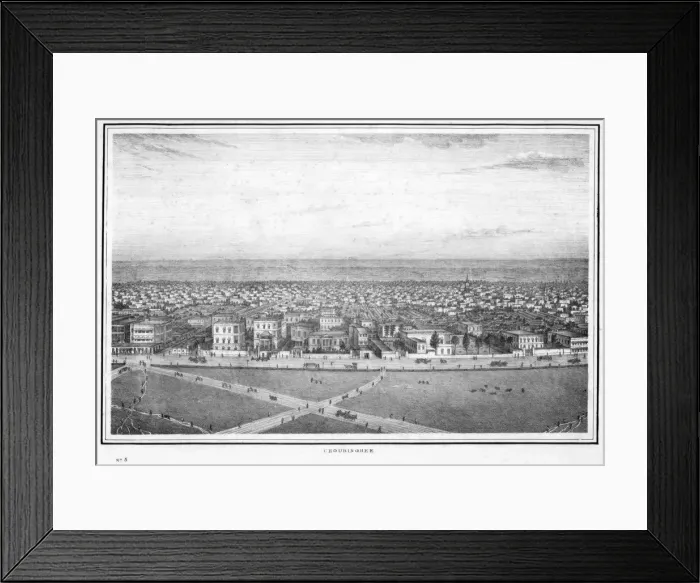 Framed Print : Chowringhee, Calcutta, India, c1840s. Artist: Frederick Fiebig Framed Print : Chowringhee, Calcutta, India, c1840s. Artist: Frederick Fiebig