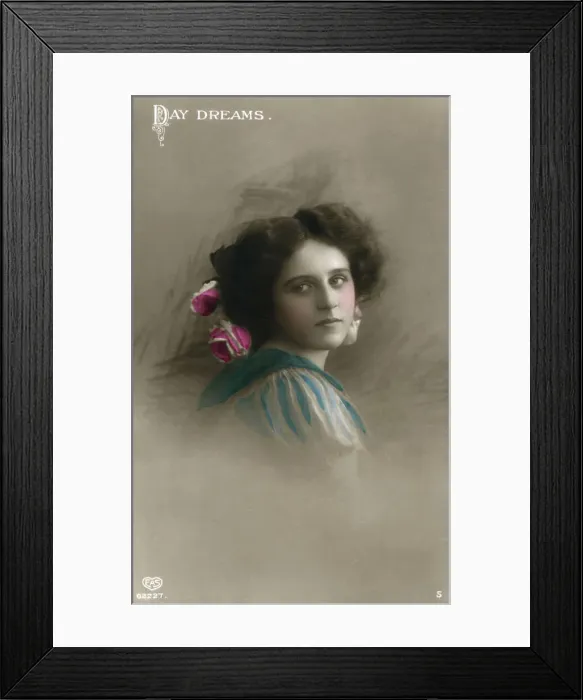 Framed Print : Day Dreams, c1890-1910(?). Artist: Schwerdffeger & Co Framed Print : Day Dreams, c1890-1910(?). Artist: Schwerdffeger & Co