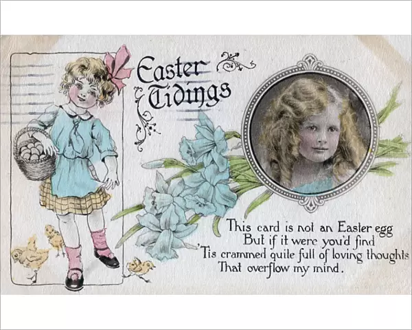 Easter Tidings, greetings card, c1923