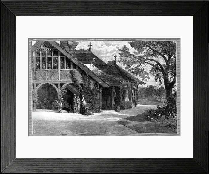 Framed Print : The Dairy, Sandringham, Norfolk, 1887 Framed Print : The Dairy, Sandringham, Norfolk, 1887