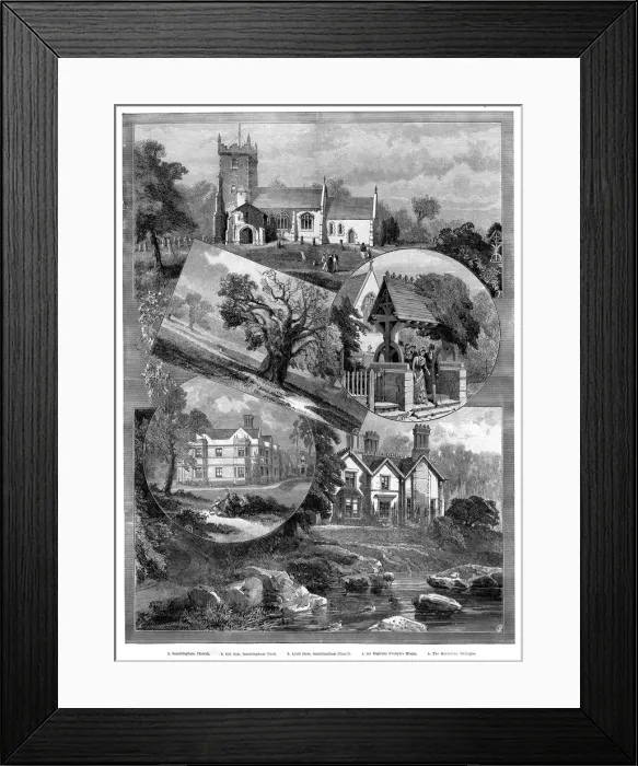 Framed Print : Views of Sandringham, Norfolk, 1887