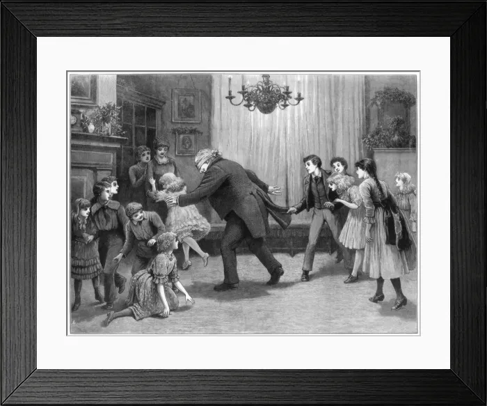 Framed Print : A Romp after Dinner, 1887. Artist: Henry Towneley Green Framed Print : A Romp after Dinner, 1887. Artist: Henry Towneley Green