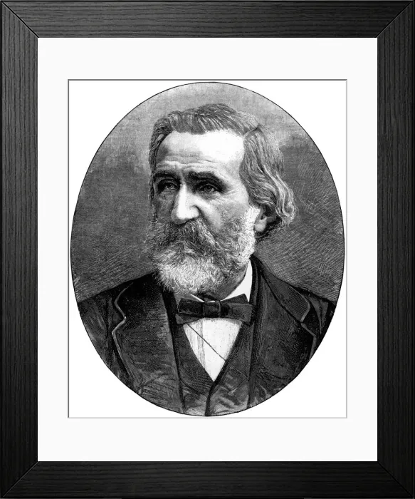 Framed Print : Giuseppe Verdi, Italian operatic composer, 1887 Framed Print : Giuseppe Verdi, Italian operatic composer, 1887
