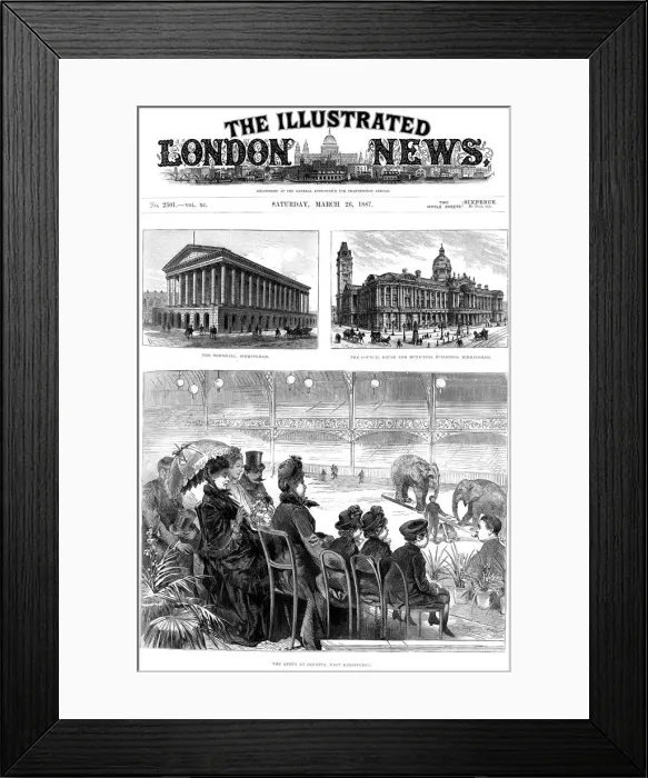 Framed Print : Front Page of The Illustrated London News, 1887 Framed Print : Front Page of The Illustrated London News, 1887