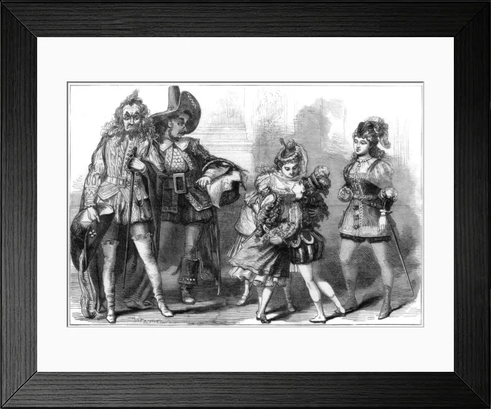 Framed Print : A scene from The Babes in the Wood, at Covent Garden Theatre, London, 1875. Artist: David Henry Friston Framed Print : A scene from The Babes in the Wood, at Covent Garden Theatre, London, 1875. Artist: David Henry Friston