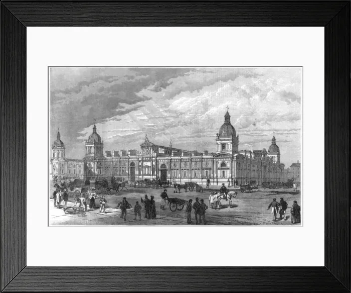Framed Print : The new Metropolitan Poultry Market, Smithfield, London, 1875 Framed Print : The new Metropolitan Poultry Market, Smithfield, London, 1875