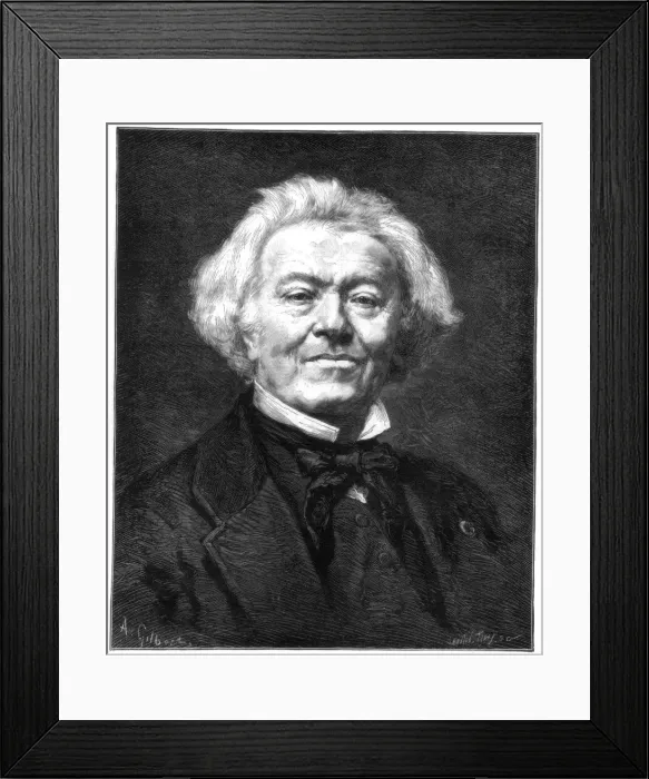 Framed Print : Jean-Baptiste-Camille Corot, French landscape painter and printmaker, 1875. Artist: Smeeton and Tilly Framed Print : Jean-Baptiste-Camille Corot, French landscape painter and printmaker, 1875. Artist: Smeeton and Tilly