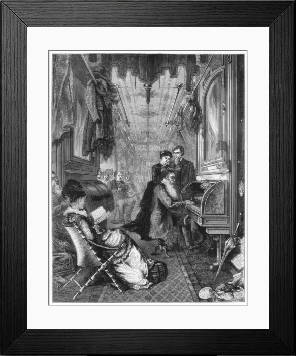 Framed Print : Sunday on the Union Pacific Railway, USA, 1875 Framed Print : Sunday on the Union Pacific Railway, USA, 1875