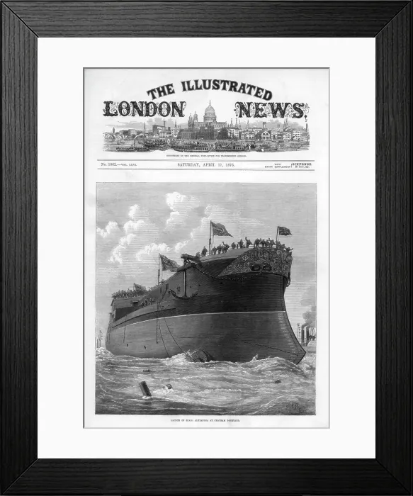 Framed Print : The cover of 'The Illustrated London News', 17th April 1875. Creator: Josiah Robert Wells Framed Print : The cover of 'The Illustrated London News', 17th April 1875. Creator: Josiah Robert Wells