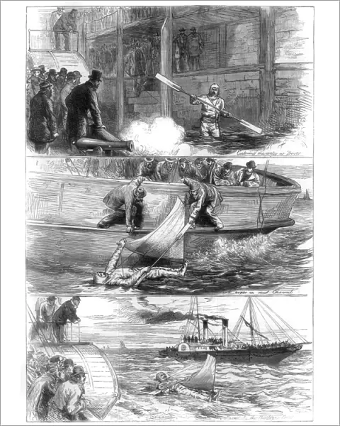 Captain Boytons voyage across the Channel, 1875