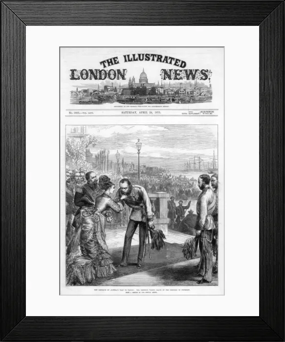 Framed Print : The cover of The Illustrated London News, 24th April 1875 Framed Print : The cover of The Illustrated London News, 24th April 1875