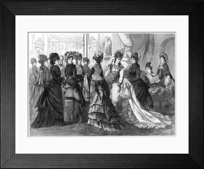 Framed Print : Paris Spring Fashion, 1875 Framed Print : Paris Spring Fashion, 1875