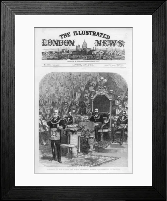 Framed Print : The cover of The Illustrated London News, 8th May 1875 Framed Print : The cover of The Illustrated London News, 8th May 1875