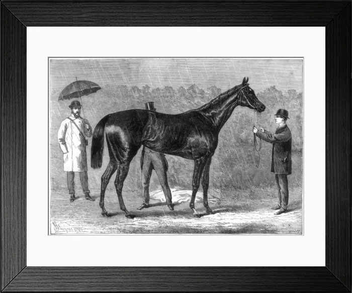 Framed Print : Spinaway, winner of the Oaks, 1875. Artist: Crane Framed Print : Spinaway, winner of the Oaks, 1875. Artist: Crane