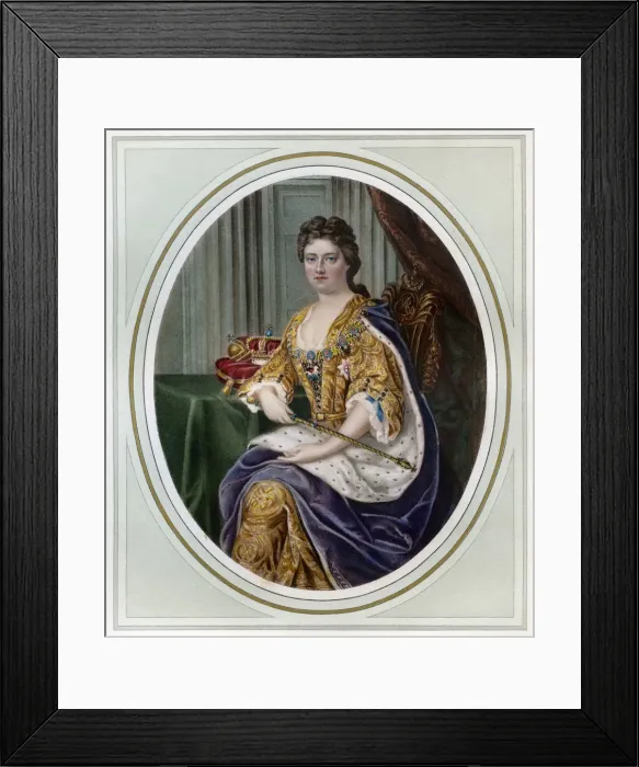 Framed Print : Anne, Queen of Great Britain, 1702-1714 (1906) Framed Print : Anne, Queen of Great Britain, 1702-1714 (1906)