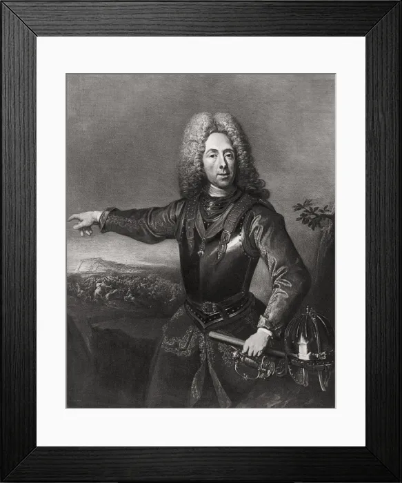 Framed Print : Prince Eugene of Savoy, French-born Austrian soldier, 1718 (1906) Framed Print : Prince Eugene of Savoy, French-born Austrian soldier, 1718 (1906)