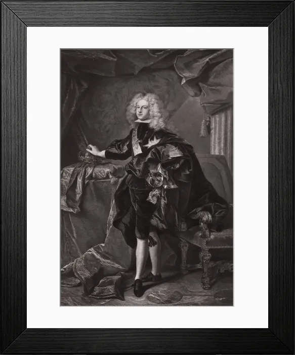 Framed Print : Philip V, King of Spain, 1700 (1906). Artist: Braun and Co Framed Print : Philip V, King of Spain, 1700 (1906). Artist: Braun and Co