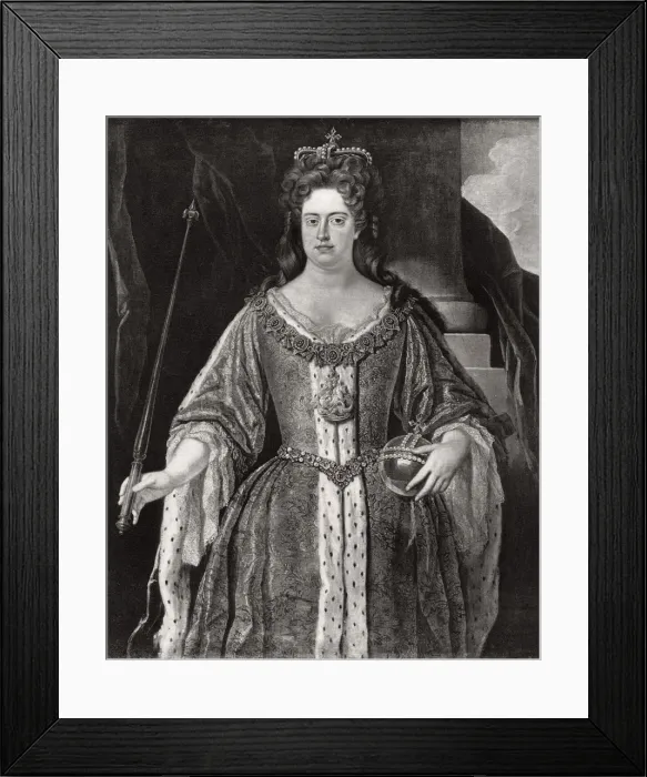 Framed Print : Queen Anne, c1702 (1906) Framed Print : Queen Anne, c1702 (1906)