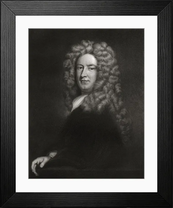 Framed Print : Sir Samuel Garth, English physician and poet c1705-1710 (1906) Framed Print : Sir Samuel Garth, English physician and poet c1705-1710 (1906)