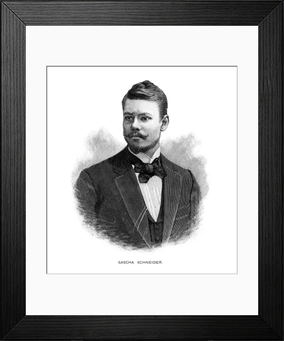 Framed Print : Sascha Schneider, German painter and printmaker, 1899 Framed Print : Sascha Schneider, German painter and printmaker, 1899
