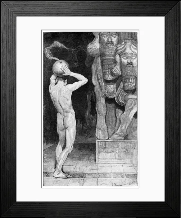 Framed Print : The Anarchist, 1899. Artist: JF Weber Framed Print : The Anarchist, 1899. Artist: JF Weber