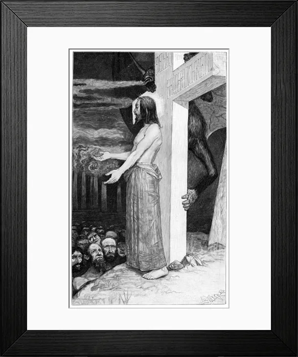 Framed Print : One is Not, 1899. Artist: JF Weber Framed Print : One is Not, 1899. Artist: JF Weber