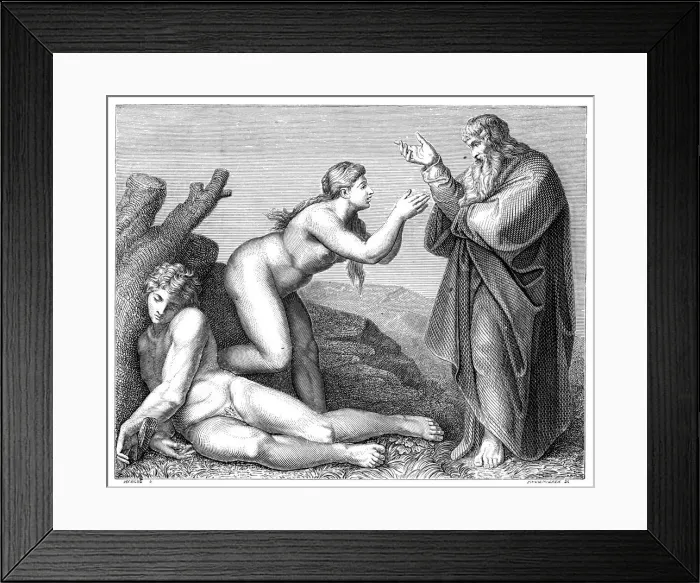 Framed Print : The Creation of Eve, 1899. Artist: Pennemaeker Framed Print : The Creation of Eve, 1899. Artist: Pennemaeker