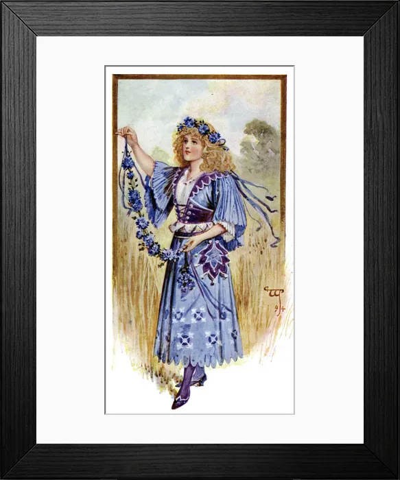 Framed Print : The Cornflower, 1899 Framed Print : The Cornflower, 1899
