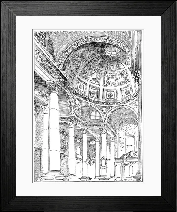 Framed Print : St Stephens Walbrook, 1899