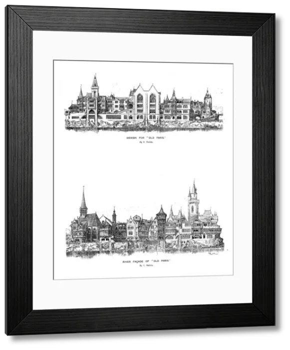 Framed Print : River facade and design for Old Paris, 1899 Framed Print : River facade and design for Old Paris, 1899
