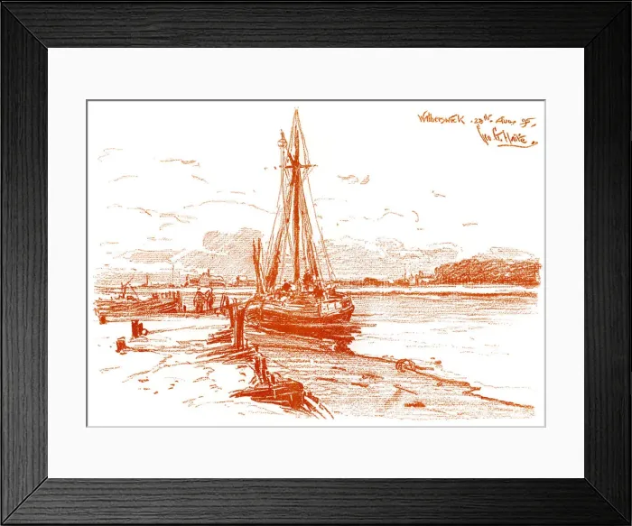 Framed Print : A Sketch at Walberswick, 1899 Framed Print : A Sketch at Walberswick, 1899
