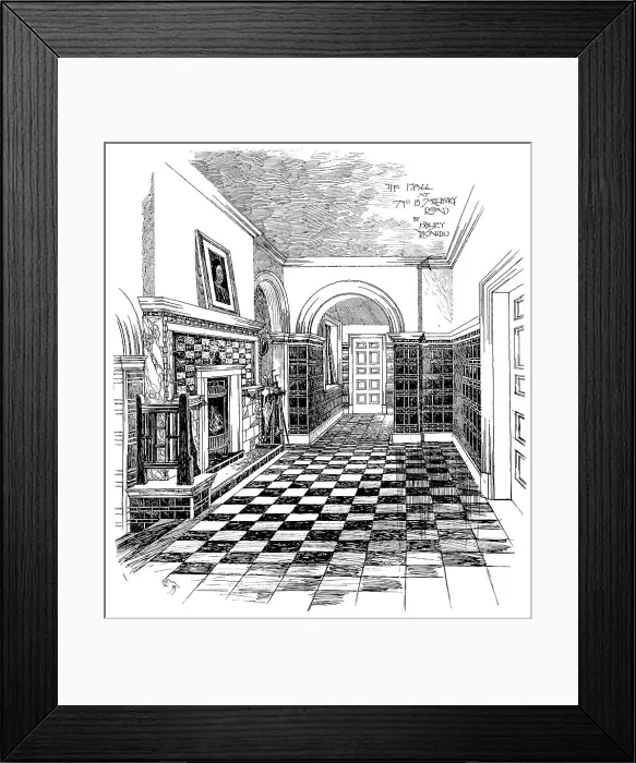 Framed Print : The Hall, 15, Melbury Road, 1899 Framed Print : The Hall, 15, Melbury Road, 1899