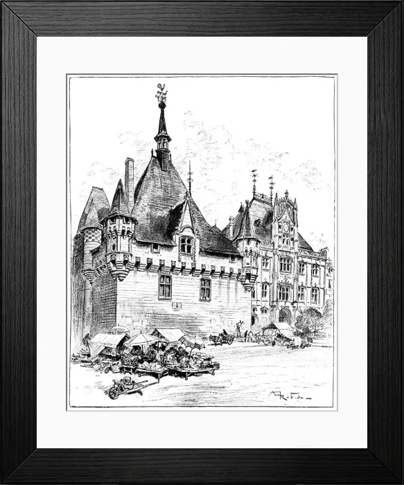 Framed Print : The Hotel de Ville, 1899 Framed Print : The Hotel de Ville, 1899