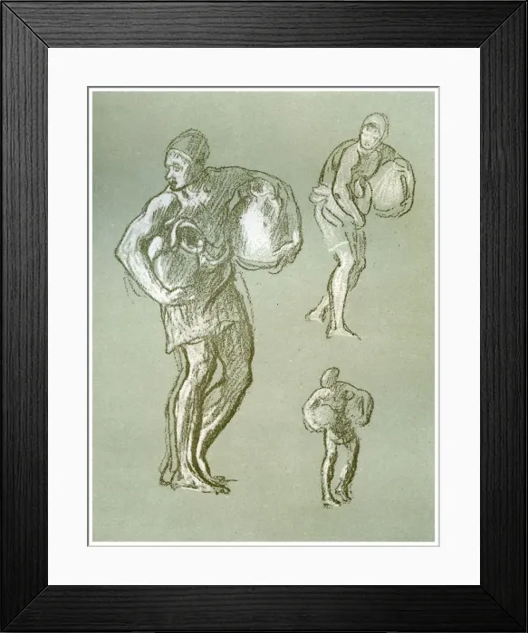 Framed Print : Studies for The Arts of Peace, c1880-1882. Artist: Frederic Leighton