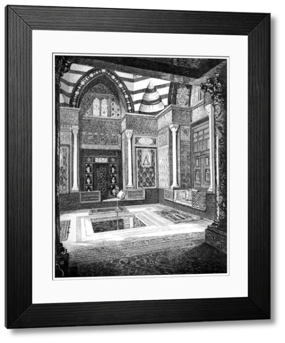Framed Print : The Arab Hall, c1880-1882. Artist: Frederic Leighton Framed Print : The Arab Hall, c1880-1882. Artist: Frederic Leighton