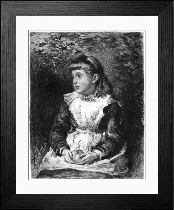 Framed Print : Forbidden Fruit, c1880-1882. Artist: Charles Waltner Framed Print : Forbidden Fruit, c1880-1882. Artist: Charles Waltner