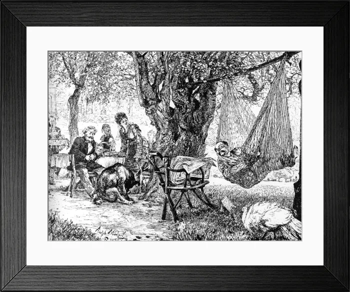 Framed Print : The Siesta, c1880-1882. Artist: Adolph Menzel Framed Print : The Siesta, c1880-1882. Artist: Adolph Menzel