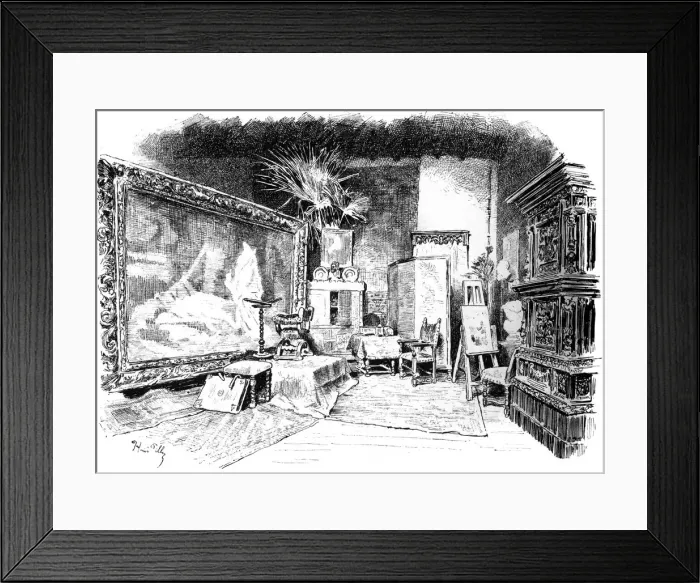 Framed Print : The studio of Karl von Piloty, c1880-1882 Framed Print : The studio of Karl von Piloty, c1880-1882