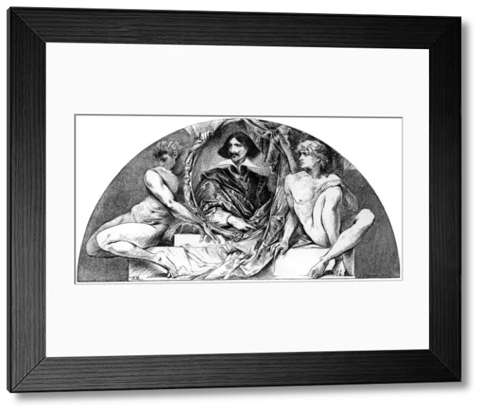 Framed Print : Diego Velazquez, Spanish artist, c1880-1882. Artist: Hans Makart