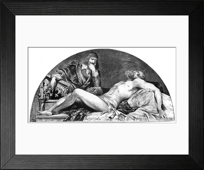 Framed Print : Joseph Ribera, Spanish artist active in Italy, c1880-1882. Artist: Hans Makart Framed Print : Joseph Ribera, Spanish artist active in Italy, c1880-1882. Artist: Hans Makart