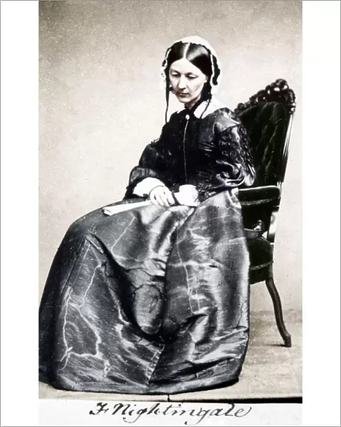 Florence Nightingale, English nurse and hospital reformer, 1854