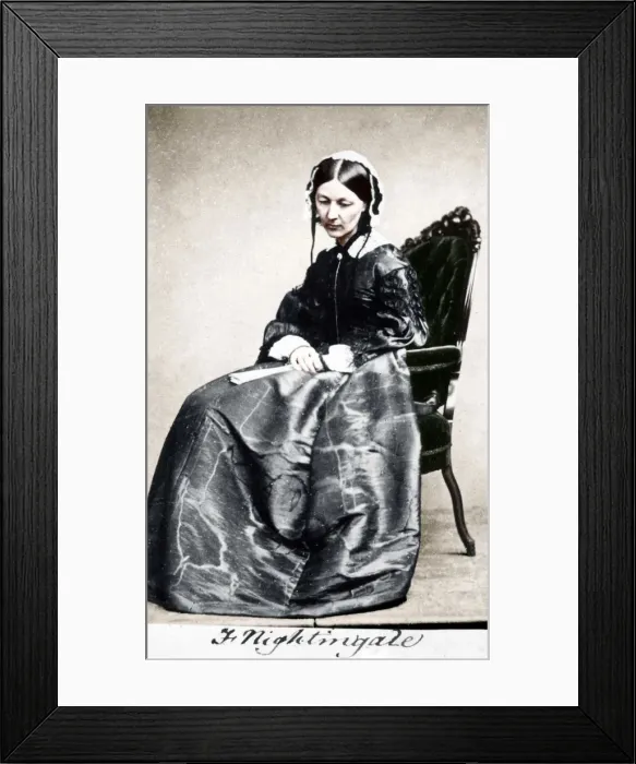 Framed Print : Florence Nightingale, English nurse and hospital reformer, 1854 Framed Print : Florence Nightingale, English nurse and hospital reformer, 1854