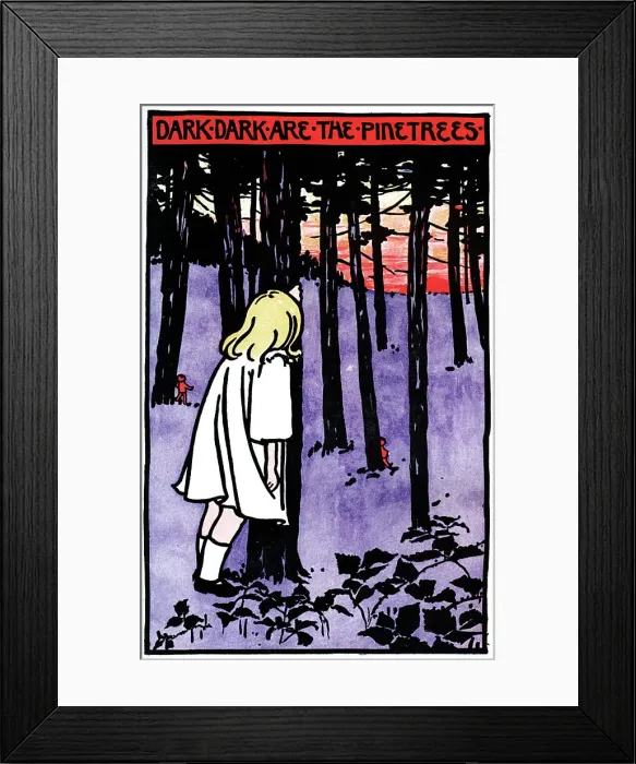Framed Print : Dark, Dark are the Pinetrees, 1901 Framed Print : Dark, Dark are the Pinetrees, 1901