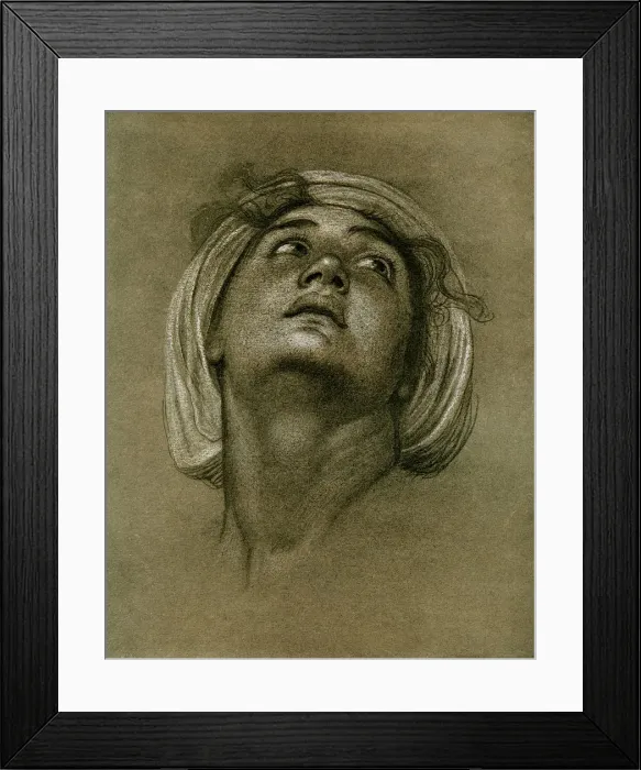 Framed Print : Study of a head, 1901 Framed Print : Study of a head, 1901