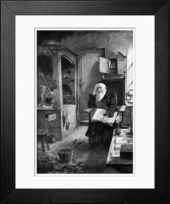 Framed Print : A Fire was Always Burning on His Hearth, 1901 Framed Print : A Fire was Always Burning on His Hearth, 1901