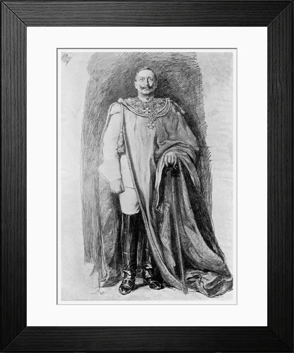 Framed Print : Study for the enamel portrait of Emperor Wilhelm II of Germany, 1901 Framed Print : Study for the enamel portrait of Emperor Wilhelm II of Germany, 1901