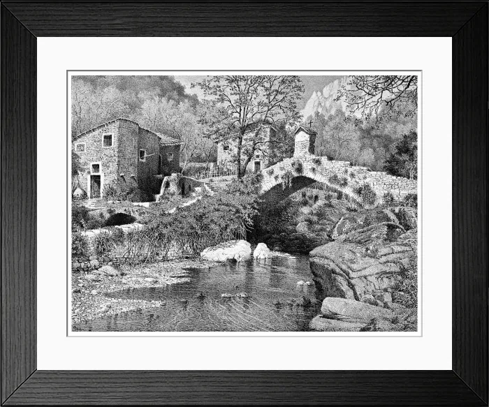 Framed Print : On the Road to Ceriana, San Remo, 1901 Framed Print : On the Road to Ceriana, San Remo, 1901