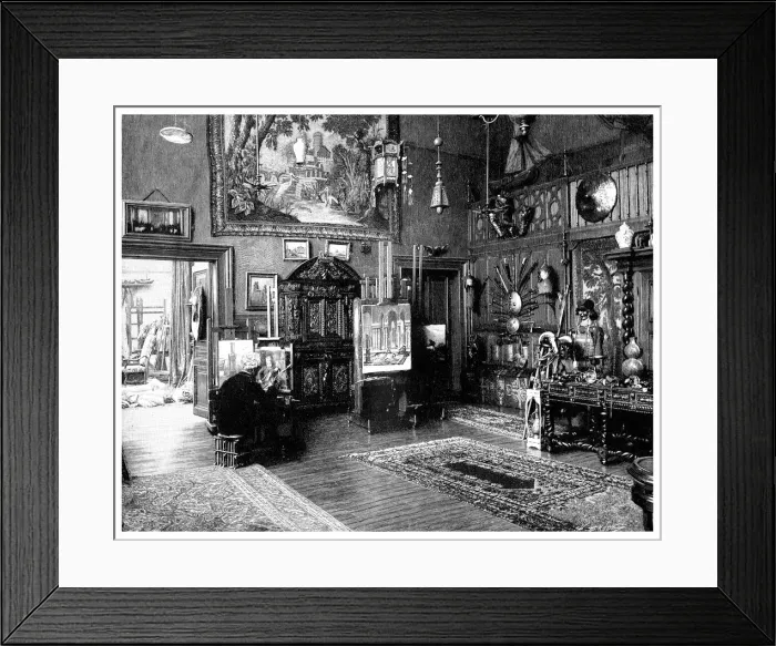 Framed Print : The Study of Monsieur JL Gerome, 1901 Framed Print : The Study of Monsieur JL Gerome, 1901